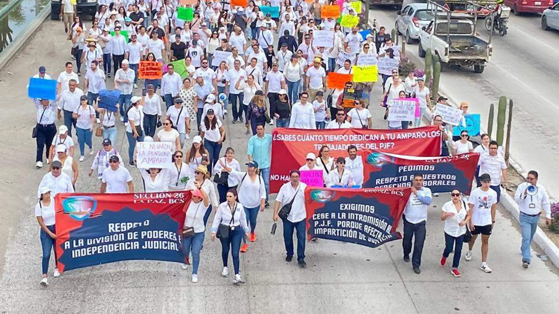 Poder judicial protesta en BCS 1